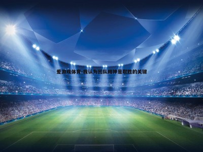 爱游戏体育-我认为团队精神是取胜的关键